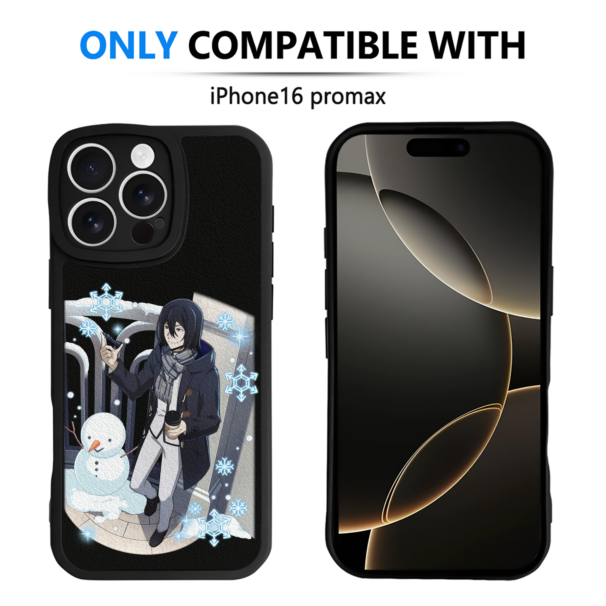 （画像用） 文豪ストレイドッグス Bungo Stray Dogs 【iPhone 16シリーズ対応】シリコンスマホケース（レザー調） 材質：シリコン
